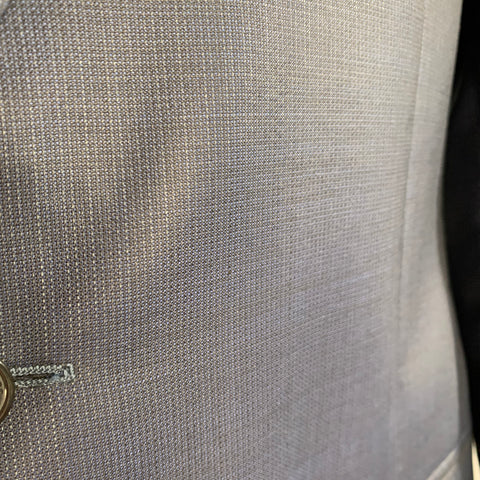 VERSACE COLLECTION Size 46 Navy Wool Shiny Notch Lapel Suit