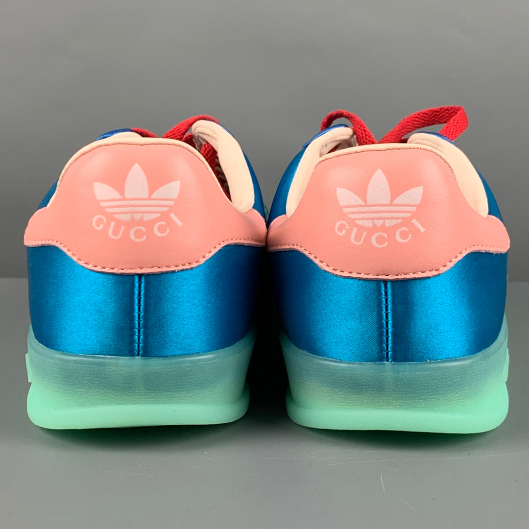 GUCCI Size 10 Blue Green Nylon Low Top Sneakers – Sui Generis Designer  Consignment