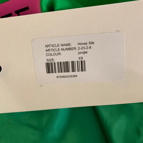 GAUGE 81 Size XS Green Silk Draped Mini Skirt