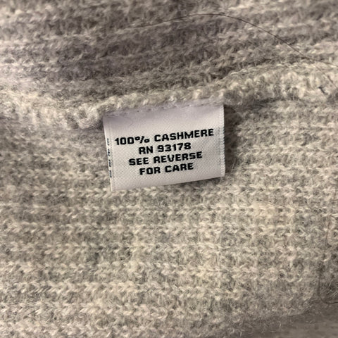 THE CASHMERE PROJECT Size M Grey Cashmere Zip Up Cardigan