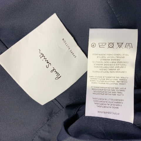PAUL SMITH Size XL Navy Nylon Cotton Single Breasted Jacket