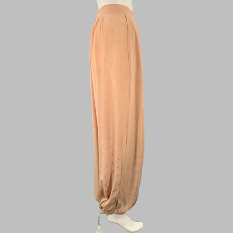 OPENING CEREMONY Size S Pink Silk Embroidered Harem Casual Pants