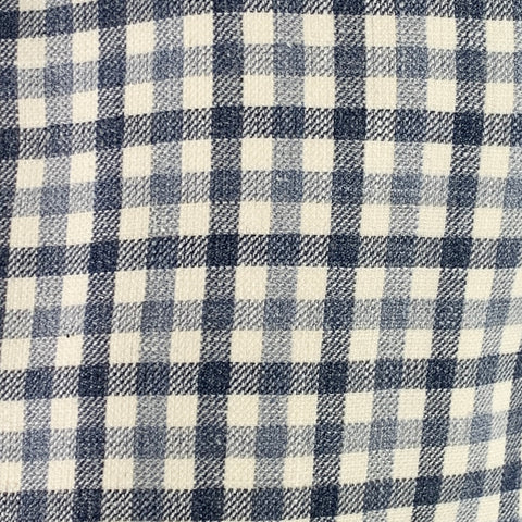 BLACK FLEECE Size 42 Cream Grey Plaid Wool Silk Linen Sport Coat