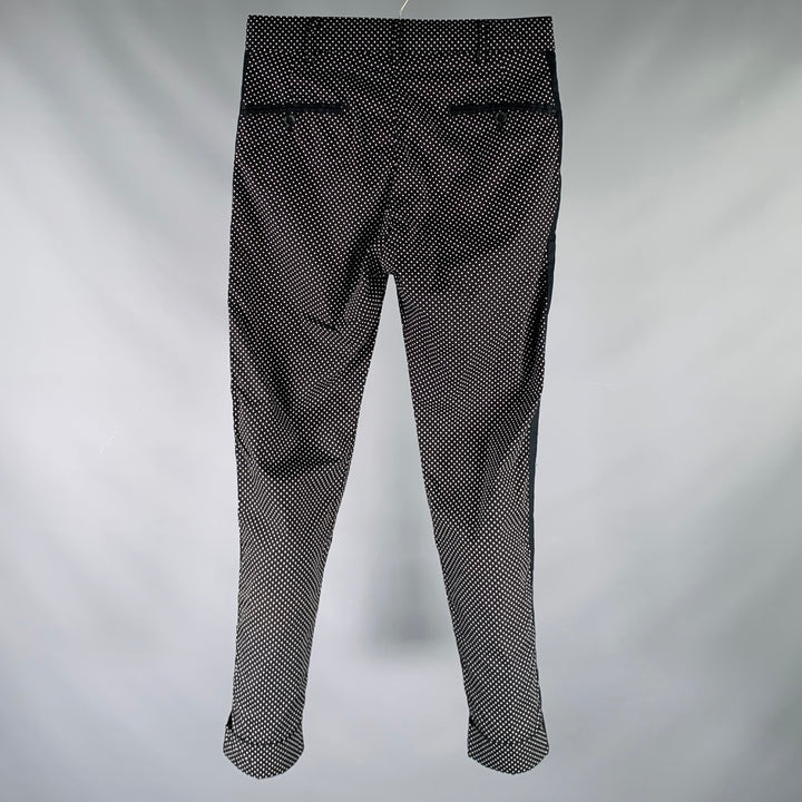 ENGINEERED GARMENTS Size 30 Black White Polka Dot Cotton Zip Fly Dress Pants