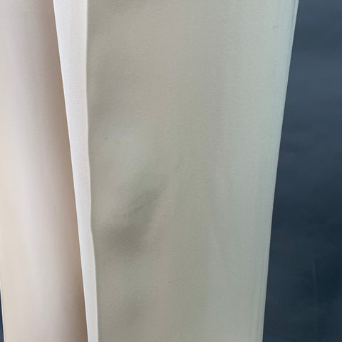 RALPH LAUREN Size 6 Cream Silk Wide Leg Dress Pants