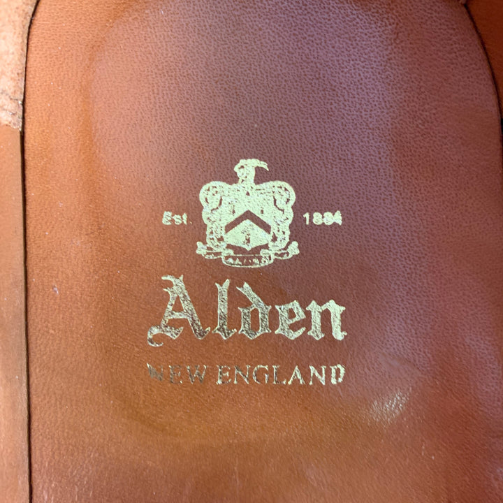 ALDEN Size 7 Dark Brown Leather Tassel Moccasin Loafer