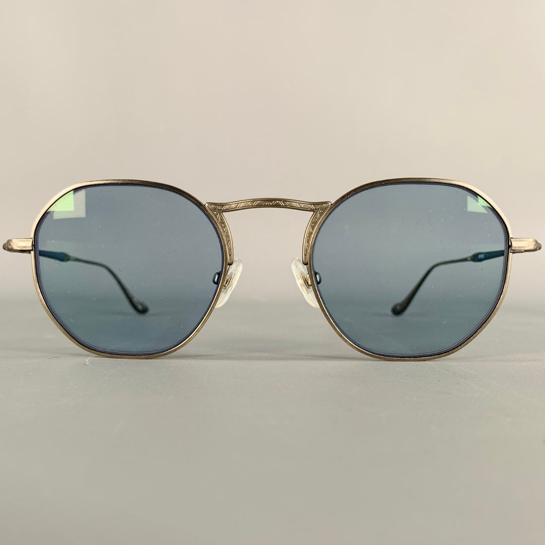 MATSUDA M3057 Silver Titanium Hexagonal Sunglasses