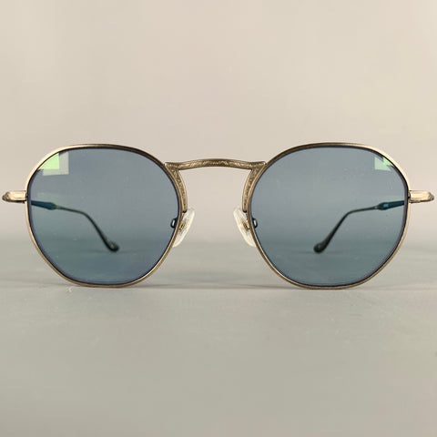 MATSUDA M3057 Silver Titanium Hexagonal Sunglasses