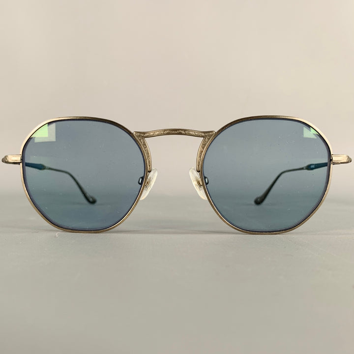 MATSUDA M3057 Silver Titanium Hexagonal Sunglasses