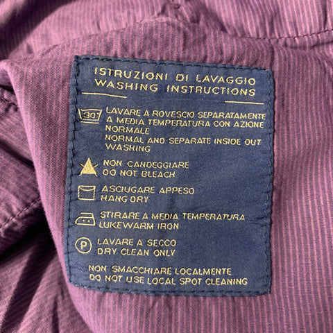 INCOTEX Size 36 Purple Cotton Flat Front Casual Pants