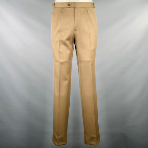 PHINEAS COLE Size 38 Tan Three Piece Notch Lapel Suit
