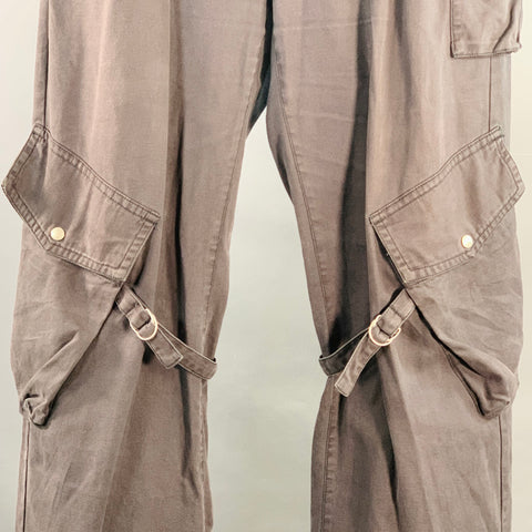 ACNE STUDIOS Size L Grey Charcoal Cotton Cargo Casual Pants