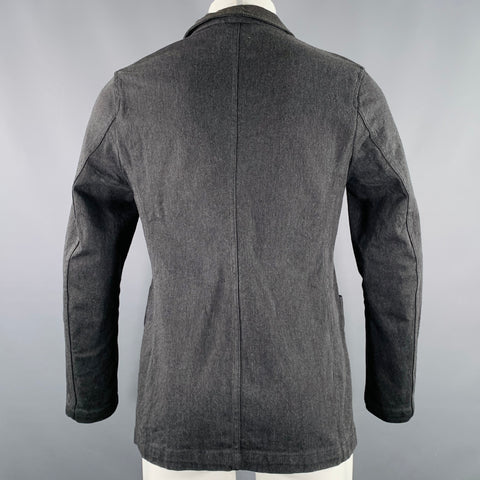 ENGINEERED GARMENTS Size S Grey Charcoal Cotton Blend Twill Peak Lapel Jacket