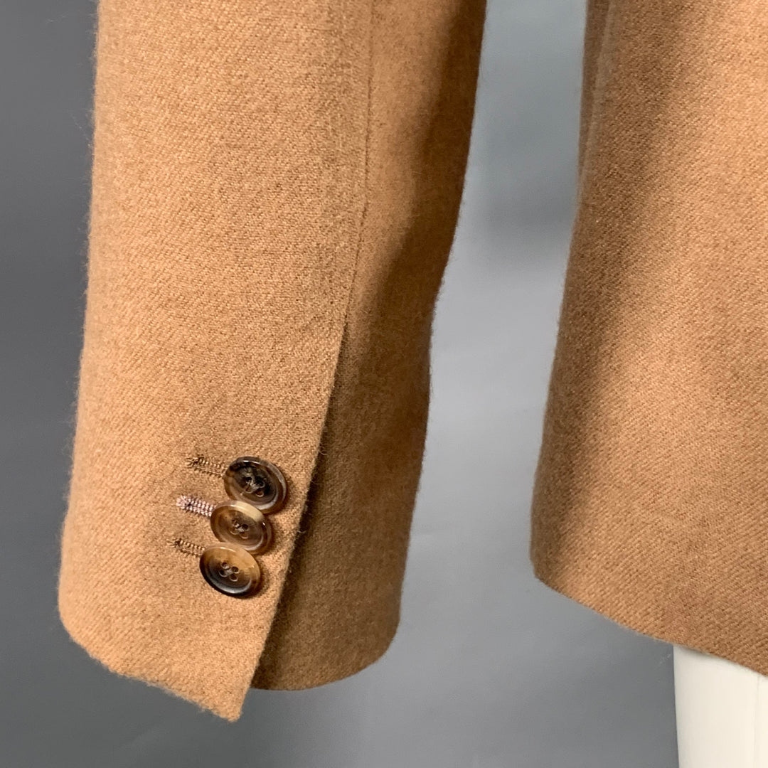 PAUL SMITH Size 36 Regular Tan Camel Wool Notch Lapel Sport Coat