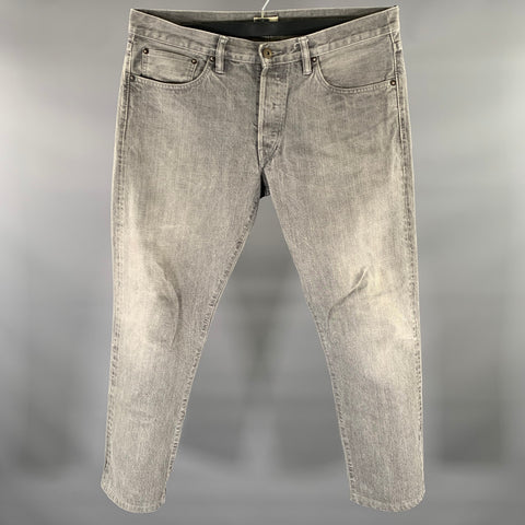 SIMON MILLER Size 36 Grey Cotton Button Fly Jeans