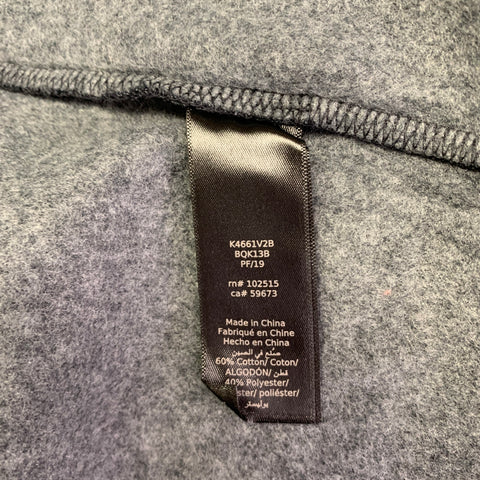 JOHN VARVATOS * U.S.A. Size M Grey Charcoal Heather Cotton Blend Hooded Zip Up Jacket