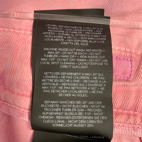 PT TORINO Size 34 Pink Cotton Blend Zip Fly Dress Pants