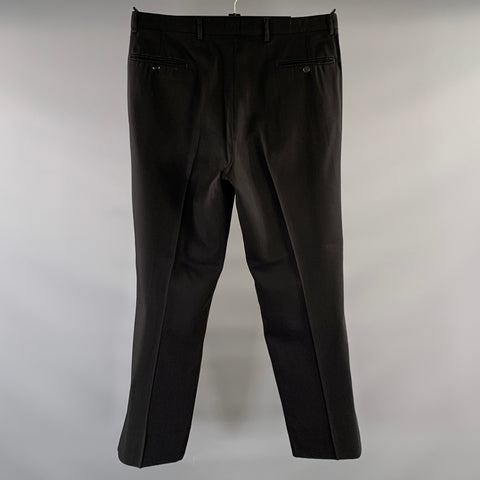 ENZO TOVARE Size 36 Black Wool Blend Dress Pants