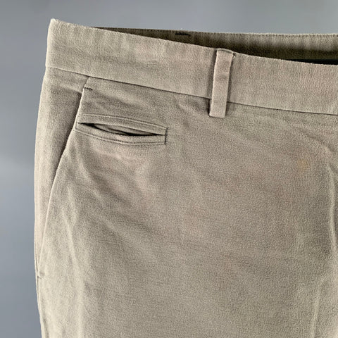 MAISON MARGIELA Size 34 Grey Cotton Straight Casual Pants