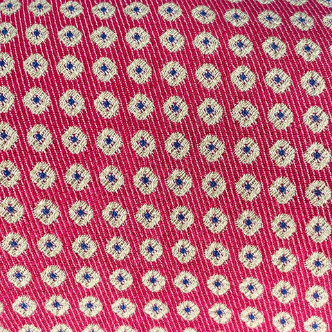 ERMENEGILDO ZEGNA Red Yellow Dots Silk Tie