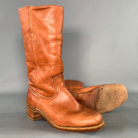 FRYE Size 10 Brown Cognac 2950 9K23739 Leather Boots