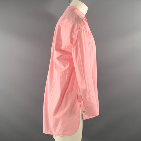TOOGOOD Size S Pink Cotton Nehru Collar Long Sleeve Shirt