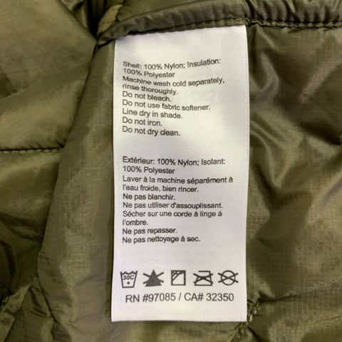 OUTDOOR RESEARCH Size S Superstrand LT Green Olive Logo Nylon Zip Up Vest
