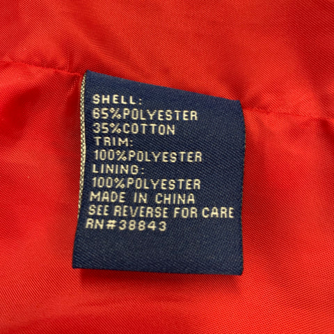 MACKINTOSH Size L Red Polyester Cotton Large Pockets Jacket