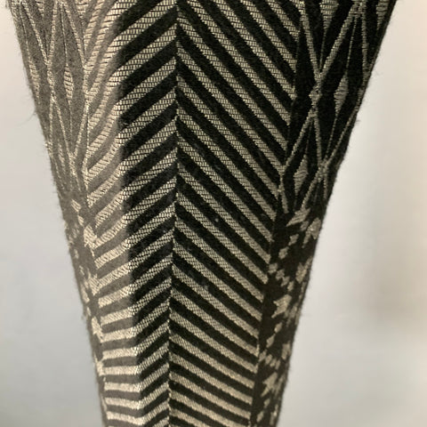 HAIDER ACKERMANN Size 32 Black Grey Red Jacquard Acrylic Blend Casual Pants