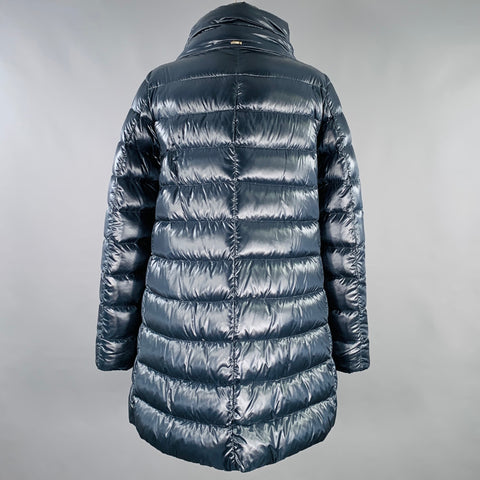 HERNO Size 6 Amelia Navy Nylon Padded Jacket