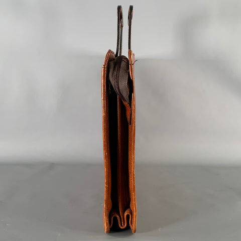 Mallette VINTAGE en cuir marron