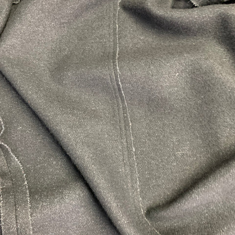 MIU MIU Size M Black Wool Blend Double Breasted Peacoat Jacket