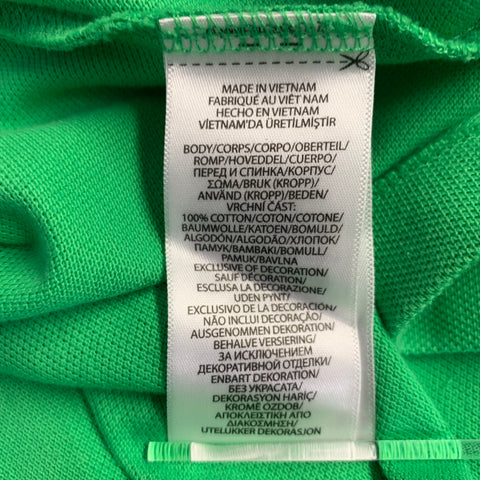 POLO by RALPH LAUREN Size XL Lime Green Cotton Half Placket Polo