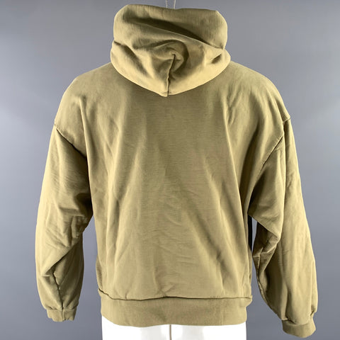JOHN ELLIOTT Size S Green Olive Cotton Hoodie Sweatshirt