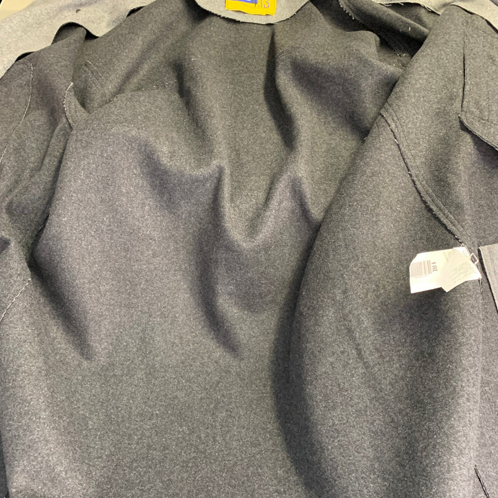 ICEBERG Size 38 Grey Wool Blend Hooded Zip Toggle Coat