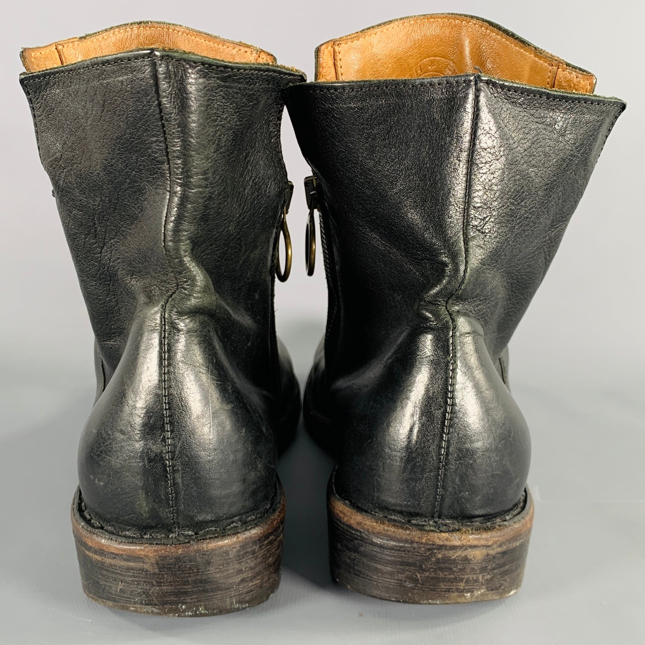 ま*ー様 fiorentini +baker side zip boots FIORENTINI + BAKER Size 9 -Eternity Elf- Black Leather Side