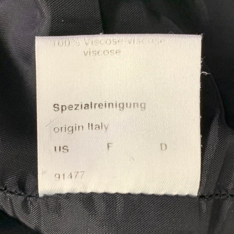 AKRIS Size 8 Black Sleeveless Leather Casual Top