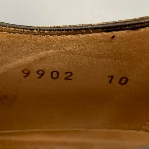 CALZOLERIA HARRIS Size 11 Brown Taupe Leather Wingtip Derby Lace-Up Shoes