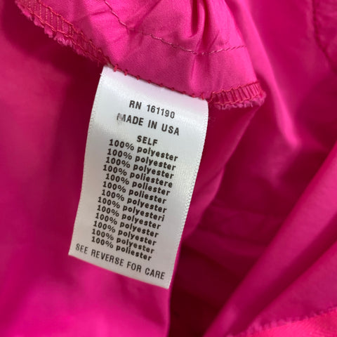 AKNVAS Size 6 Pink Polyester Ruffled Mini Dress