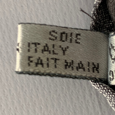 DIOR Heather Grey Black Silk Tie