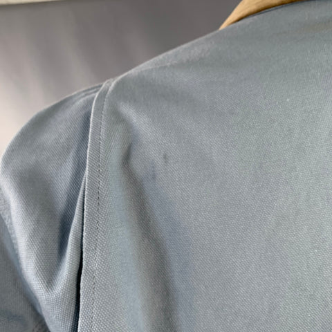 SACAI x CARHARTT Size XL Blue White Brown Oversized Cotton Field Jacket