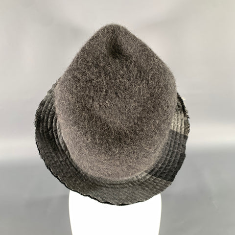ALBERTUS SWANEPOEL Grey Navy Felt Hats