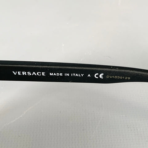 VERSACE Black Silver Medusa Heads Metal Sunglasses