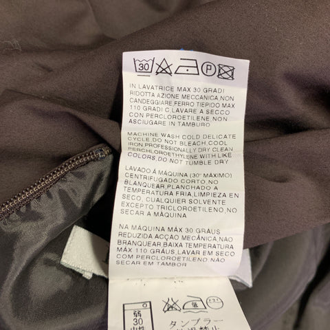 MAX MARA Robe de cocktail mi-longue plissée en coton mélangé marron, taille 38
