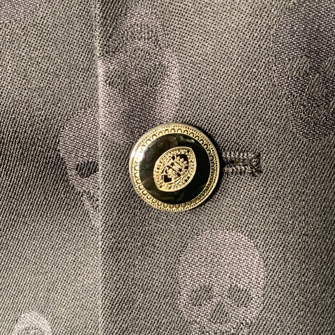 THE KOOPLES Size 40 Black Skull Wool Notch Lapel Sport Coat