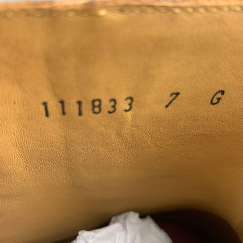 GRENSON Size 7 Brown Leather Lace Up Boots