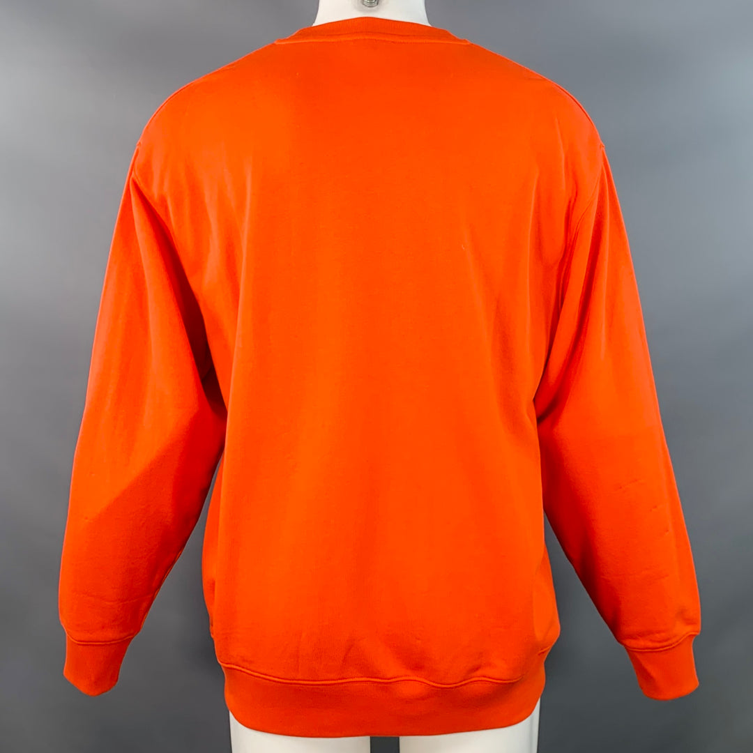 ACNE STUDIOS Size S Orange Cotton Oversized Sweatshirt