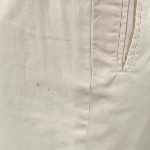 VERSACE JEANS Size 32 White Cotton Flat Front Casual Pants
