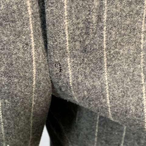 Costume POLO by RALPH LAUREN Taille 38 Coupe classique Gris Rayures craie Revers crantés