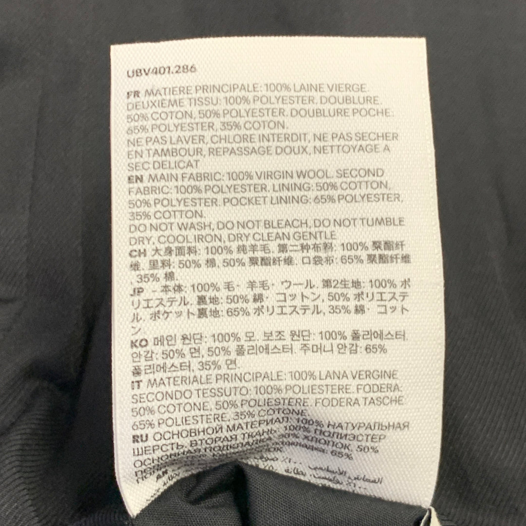 AMI by ALEXANDRE MATTIUSSI Size 36 Fuchsia Pink Black Wool Peak Lapel Sport Coat